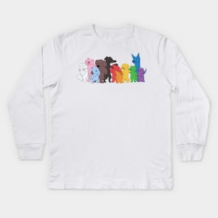 Progress Pride Puppies Kids Long Sleeve T-Shirt